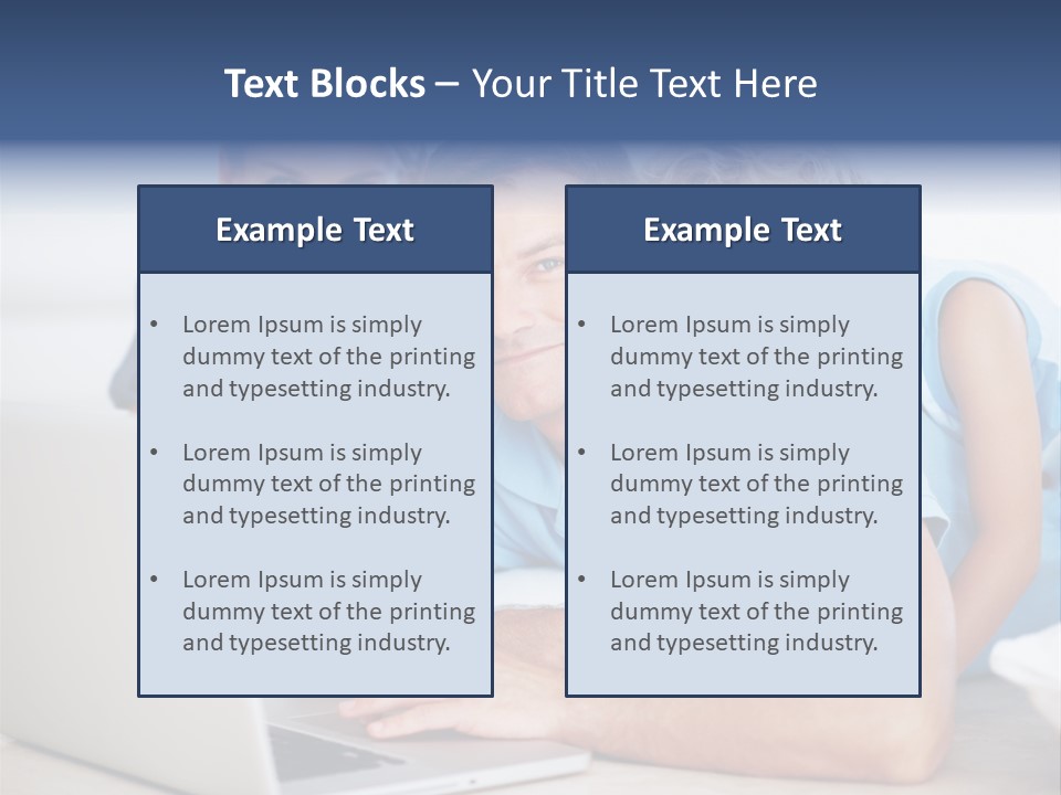 Casual Computer Browsing PowerPoint Template