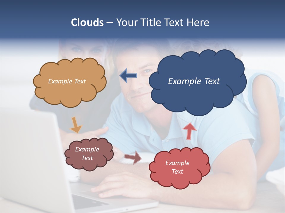 Casual Computer Browsing PowerPoint Template