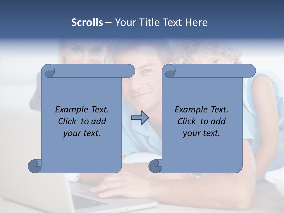 Casual Computer Browsing PowerPoint Template