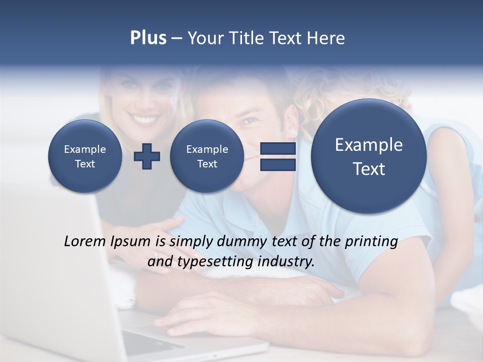 Casual Computer Browsing PowerPoint Template