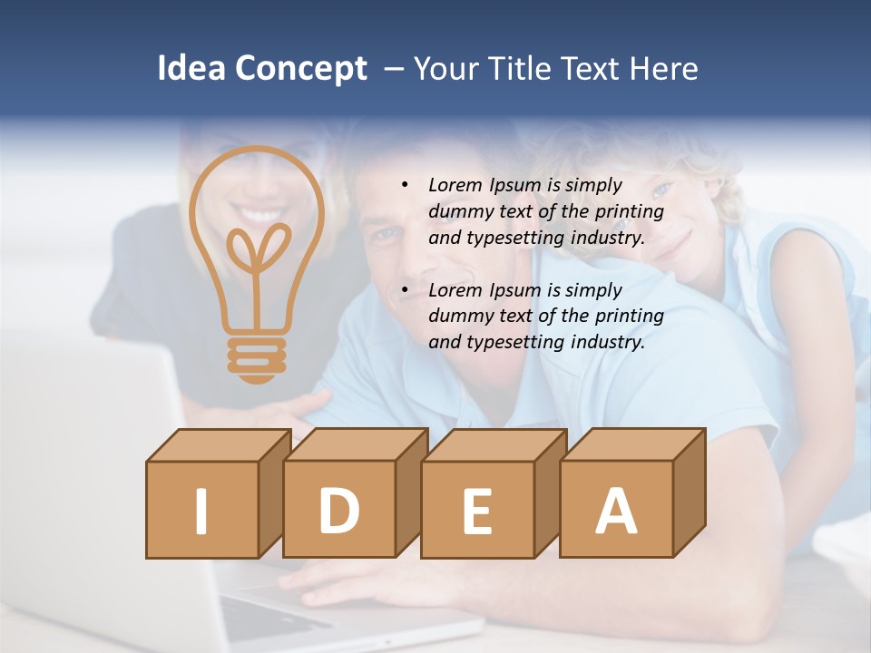 Casual Computer Browsing PowerPoint Template