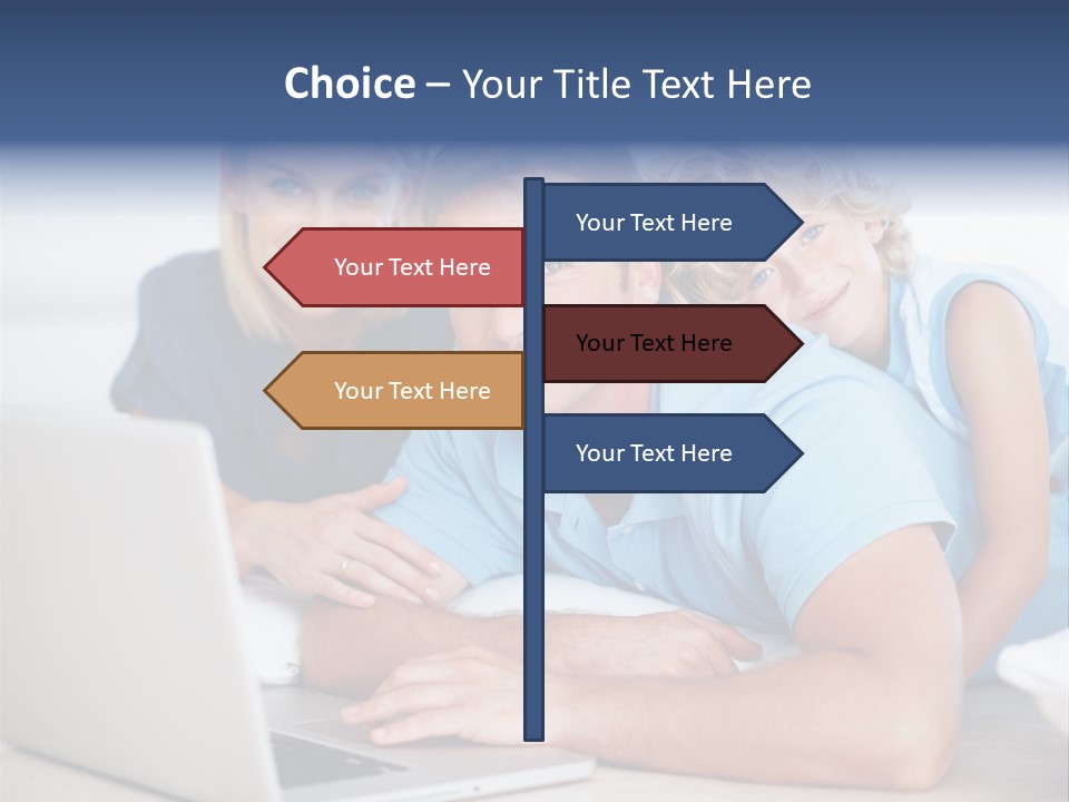 Casual Computer Browsing PowerPoint Template
