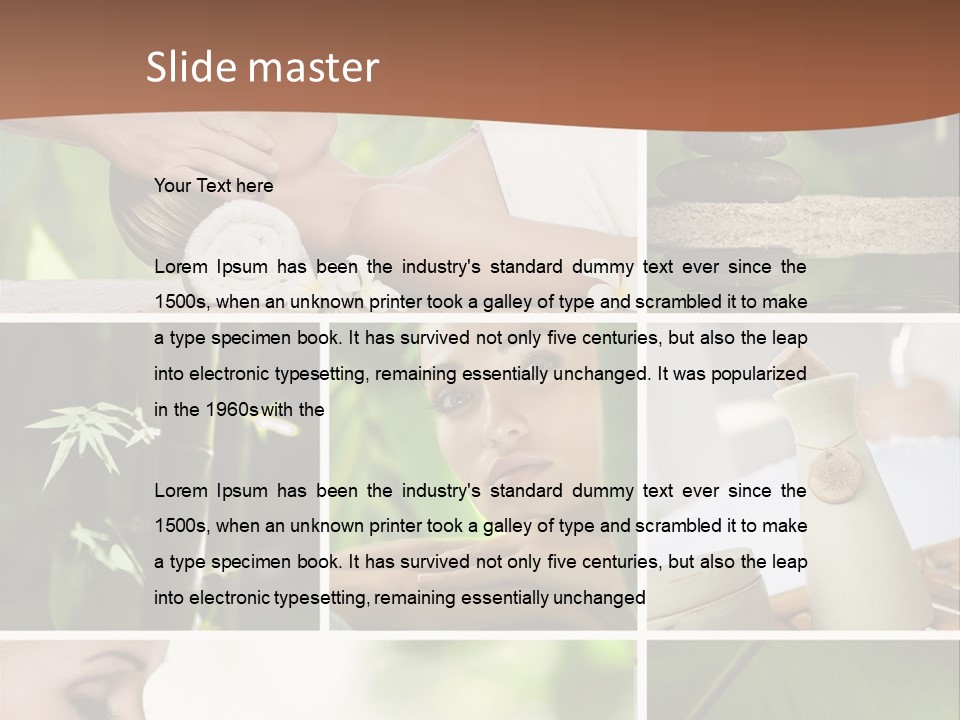 Cure Beauty Aroma PowerPoint Template