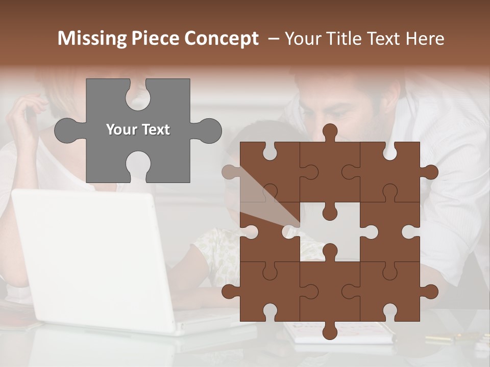 Child Online Balance PowerPoint Template