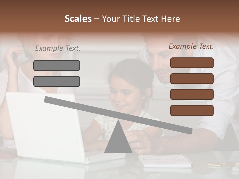 Child Online Balance PowerPoint Template