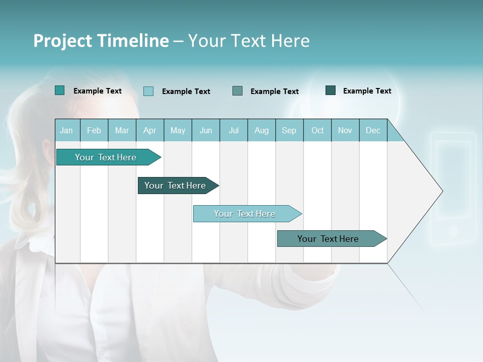 Blond Kontaktieren Medientechnologie PowerPoint Template