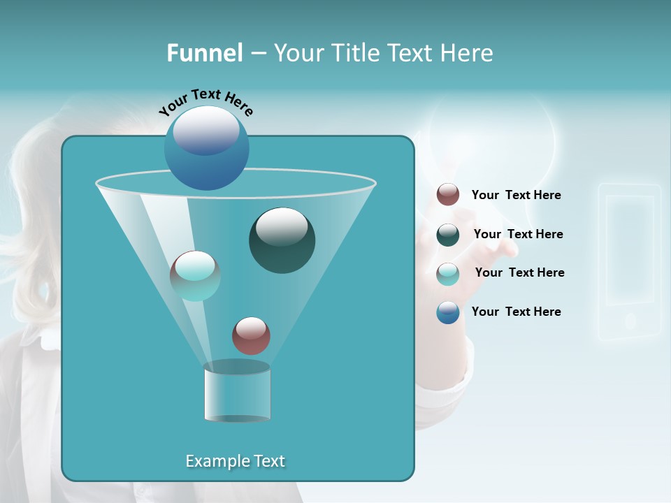 Blond Kontaktieren Medientechnologie PowerPoint Template