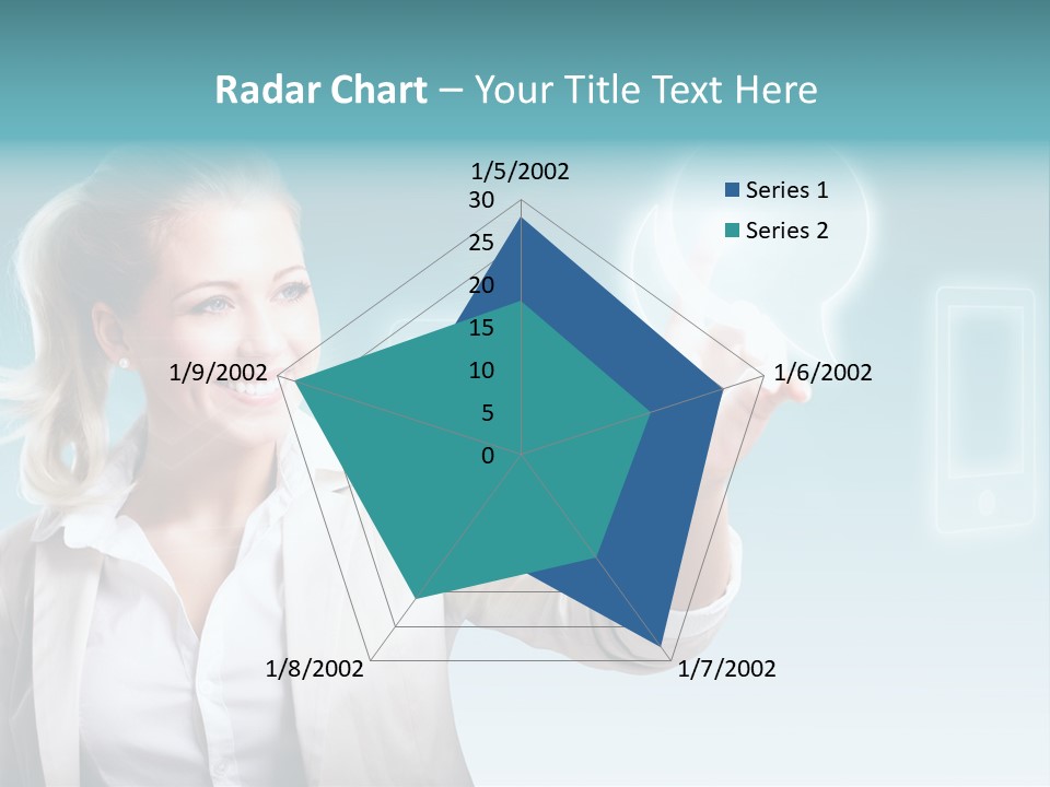 Blond Kontaktieren Medientechnologie PowerPoint Template