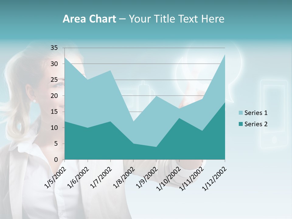 Blond Kontaktieren Medientechnologie PowerPoint Template