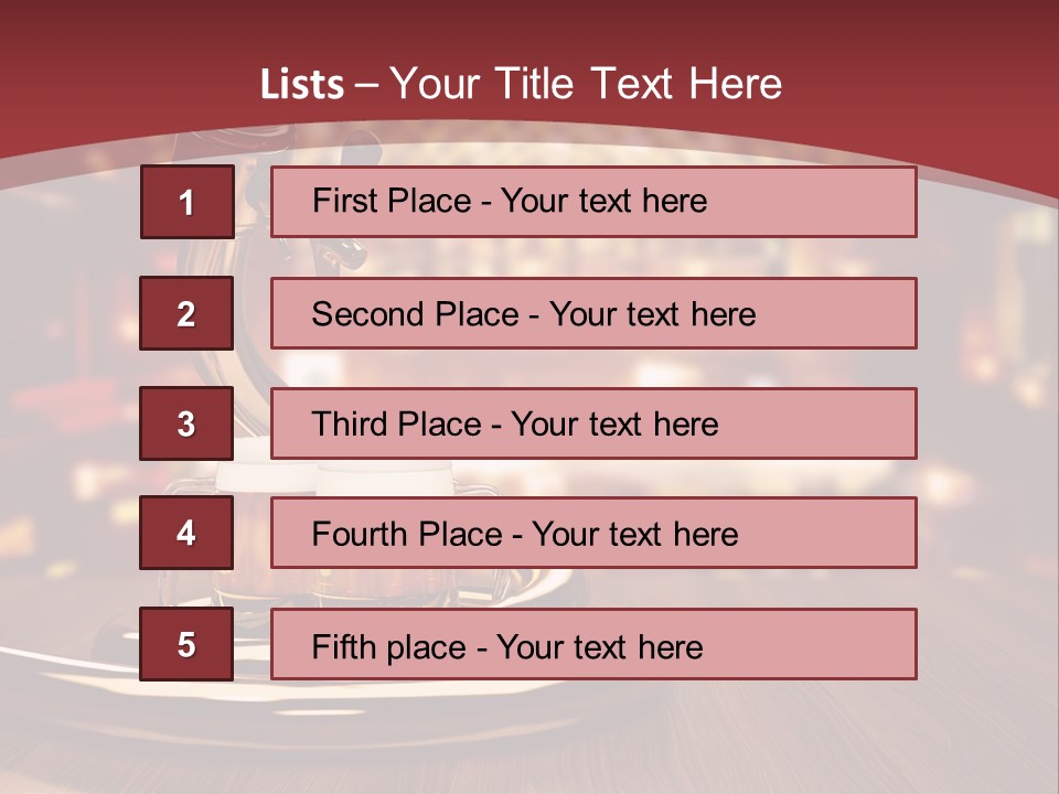 Bicchiere Cantina Assortimento PowerPoint Template