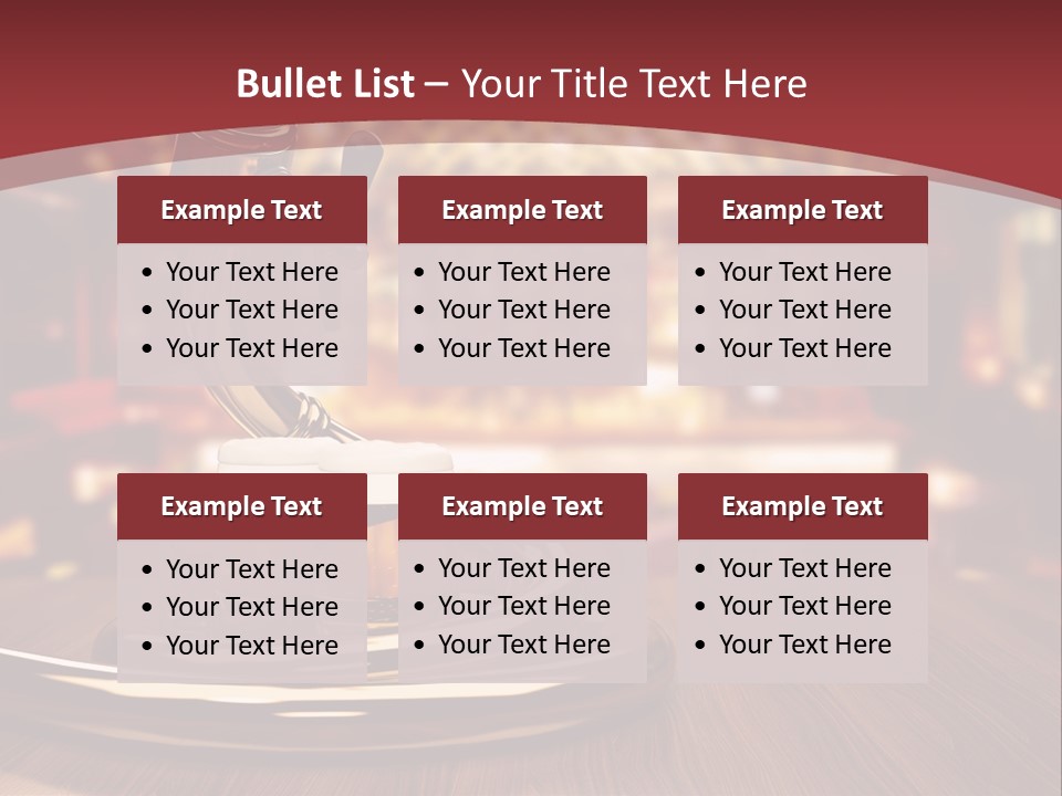 Bicchiere Cantina Assortimento PowerPoint Template
