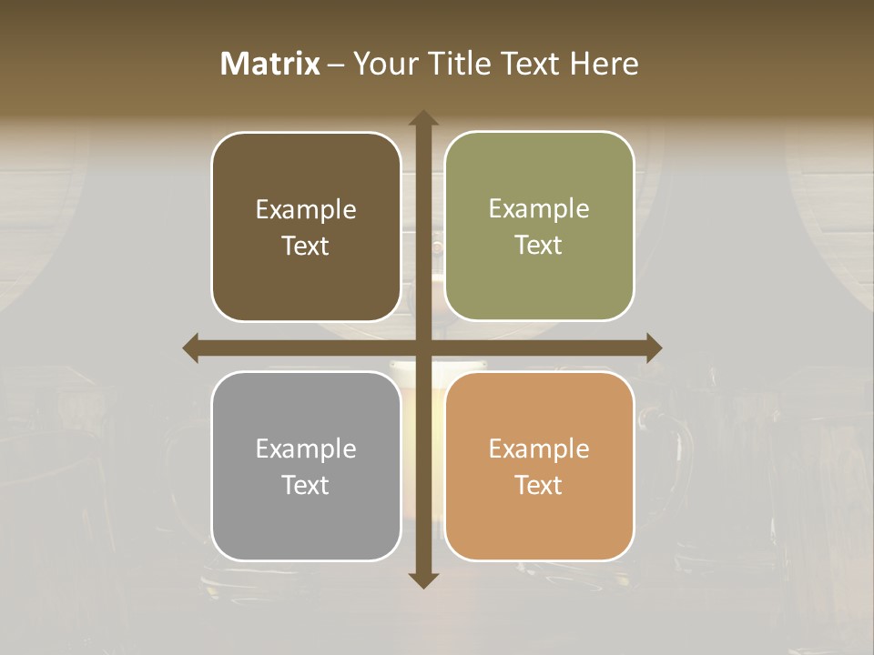 Spazio Bere Bianco PowerPoint Template