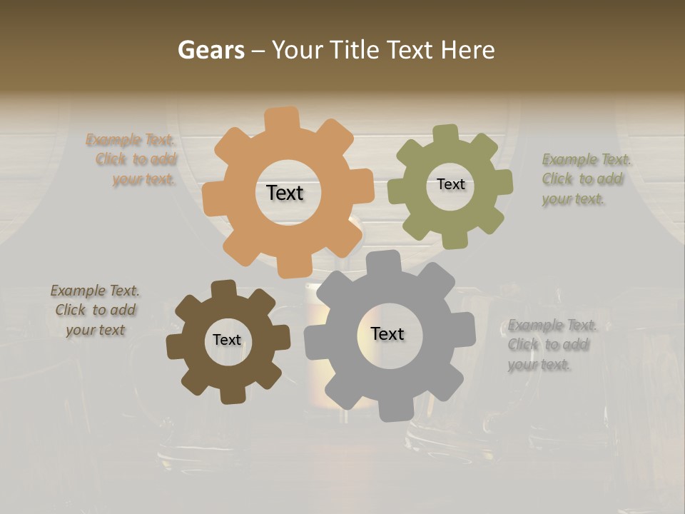 Spazio Bere Bianco PowerPoint Template