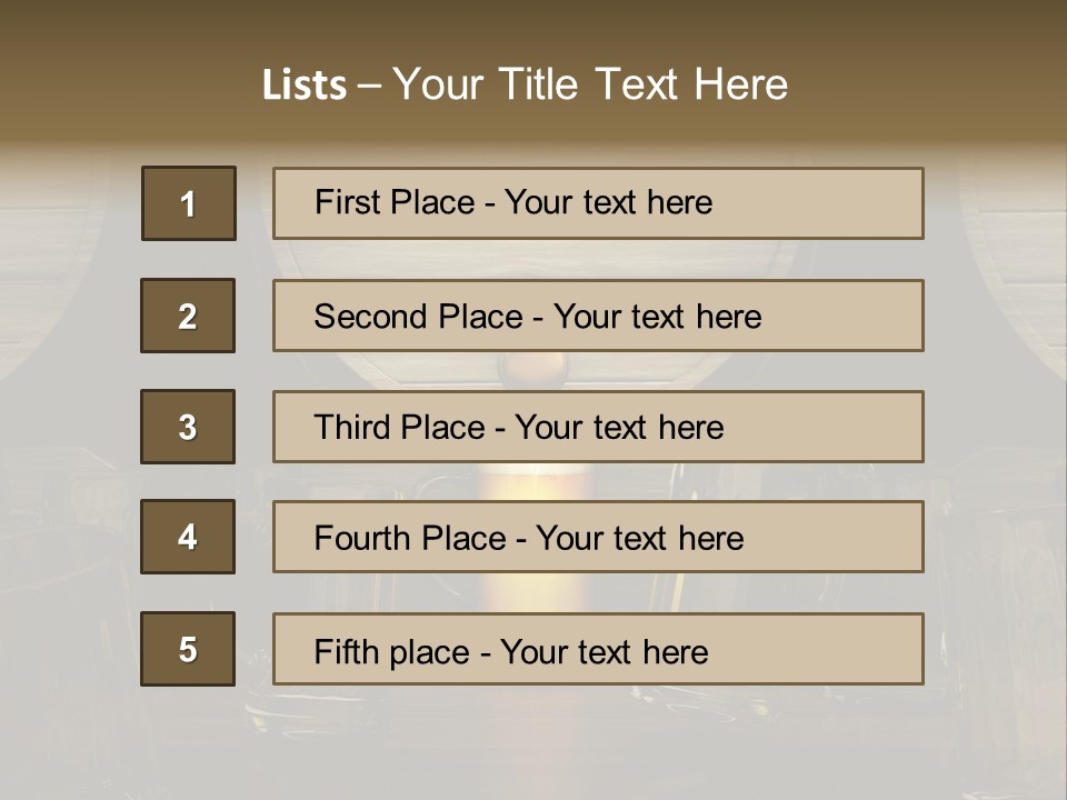 Spazio Bere Bianco PowerPoint Template