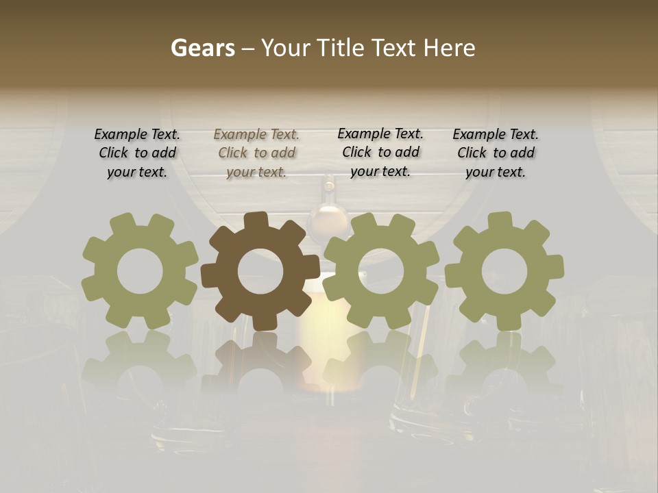 Spazio Bere Bianco PowerPoint Template