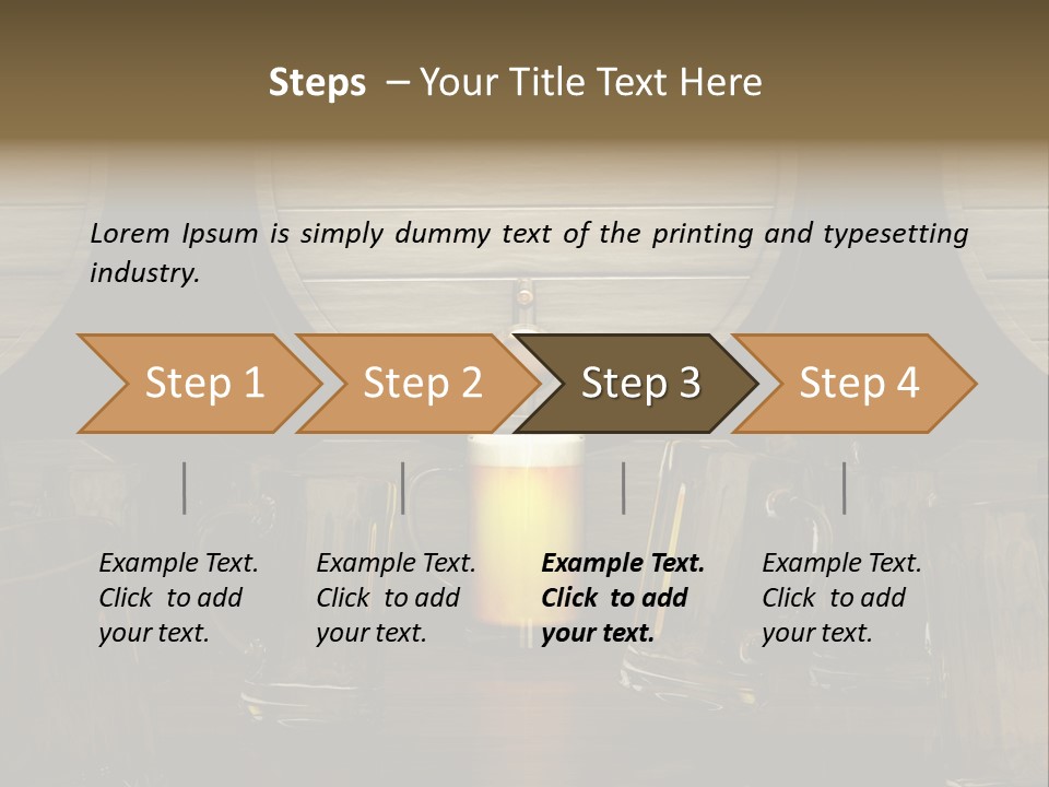 Spazio Bere Bianco PowerPoint Template