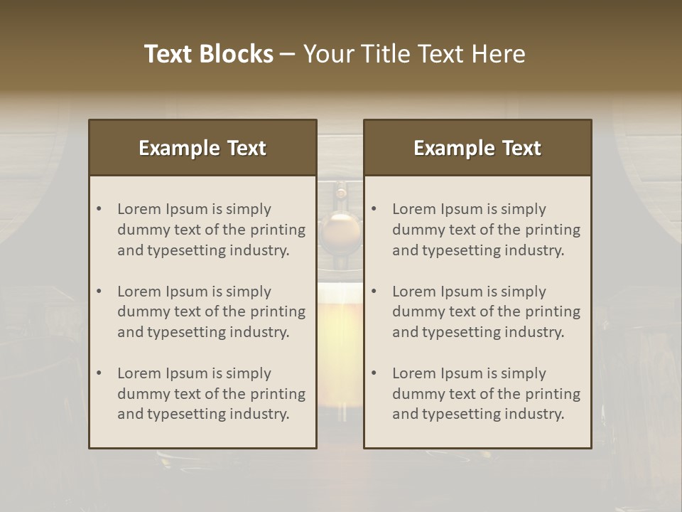 Spazio Bere Bianco PowerPoint Template