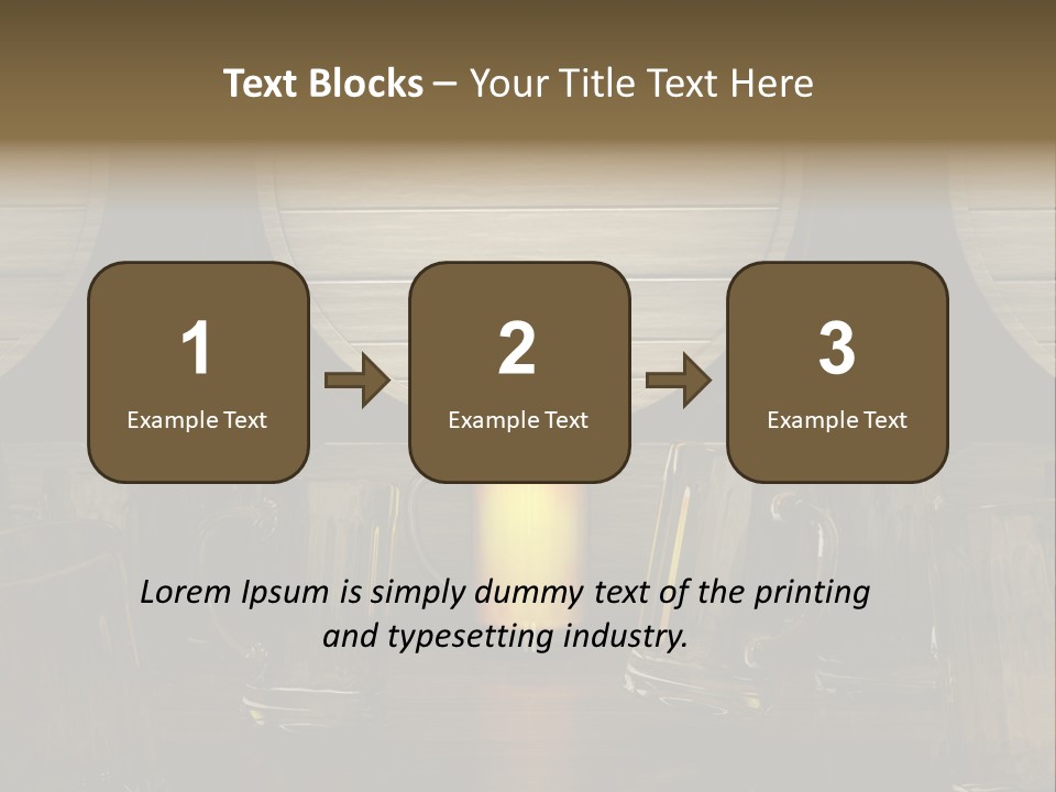 Spazio Bere Bianco PowerPoint Template