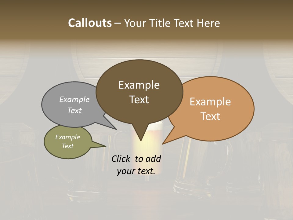 Spazio Bere Bianco PowerPoint Template