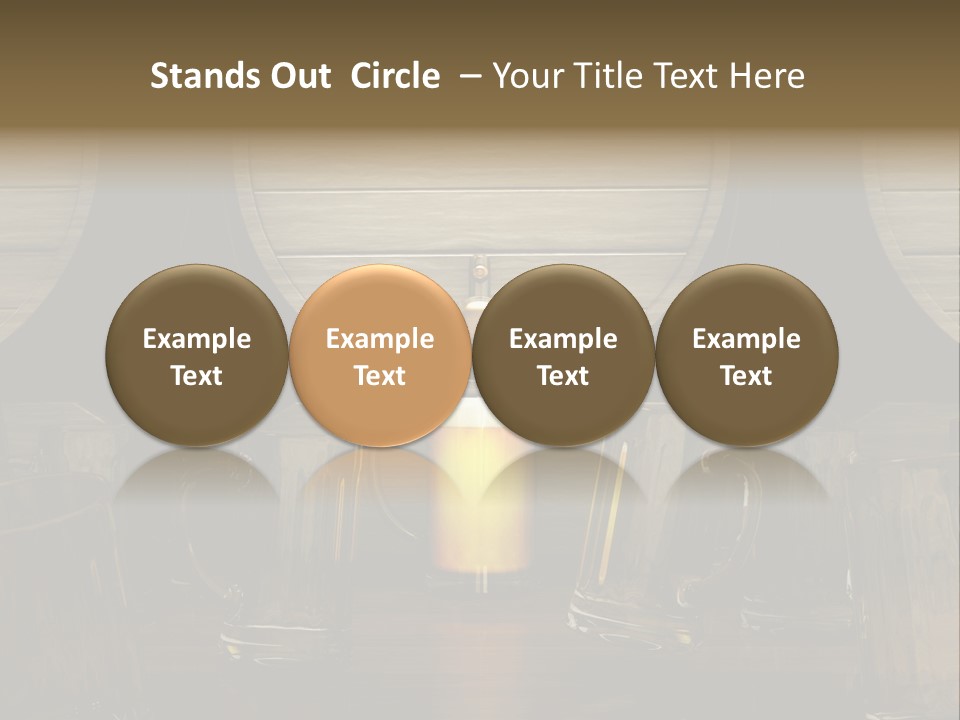 Spazio Bere Bianco PowerPoint Template