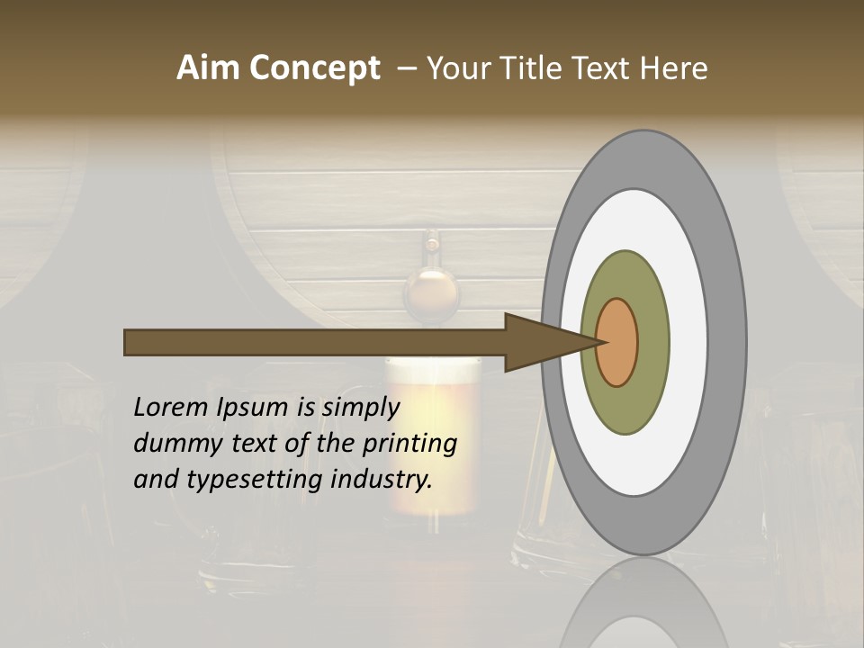 Spazio Bere Bianco PowerPoint Template