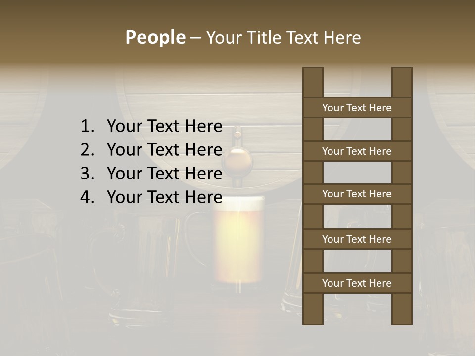 Spazio Bere Bianco PowerPoint Template