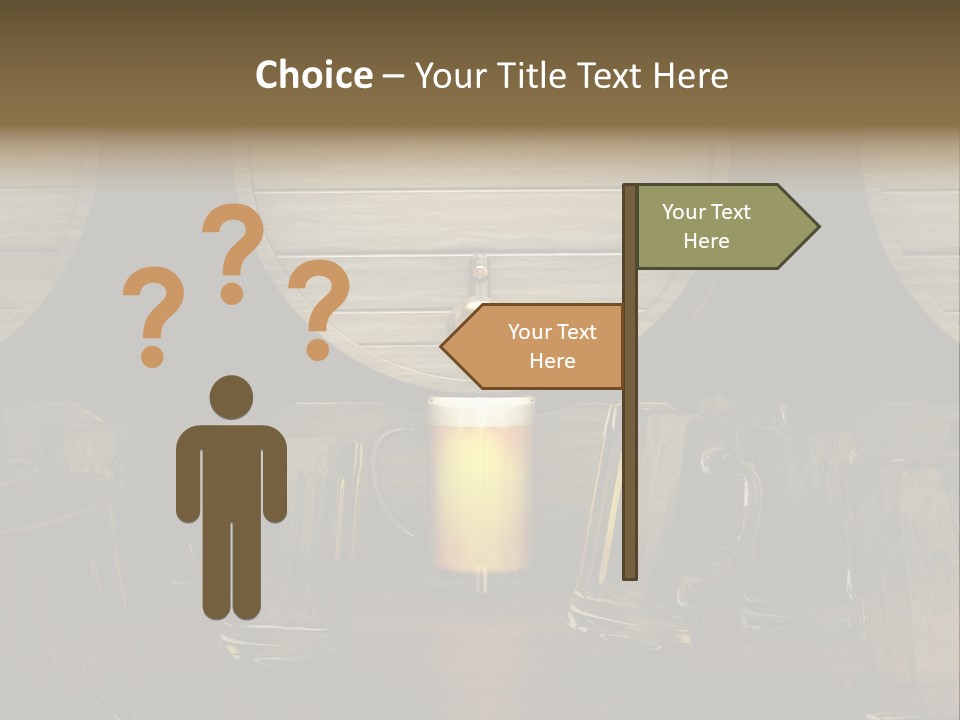 Spazio Bere Bianco PowerPoint Template