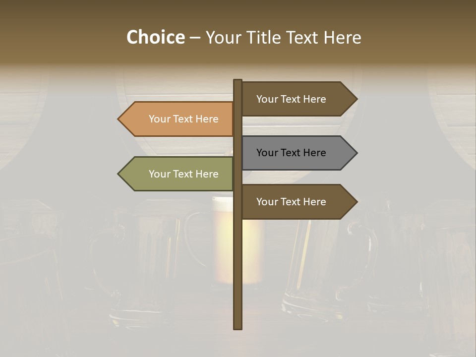 Spazio Bere Bianco PowerPoint Template
