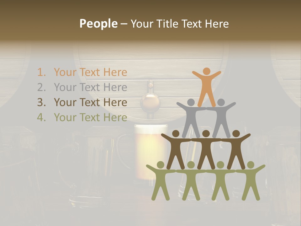 Spazio Bere Bianco PowerPoint Template