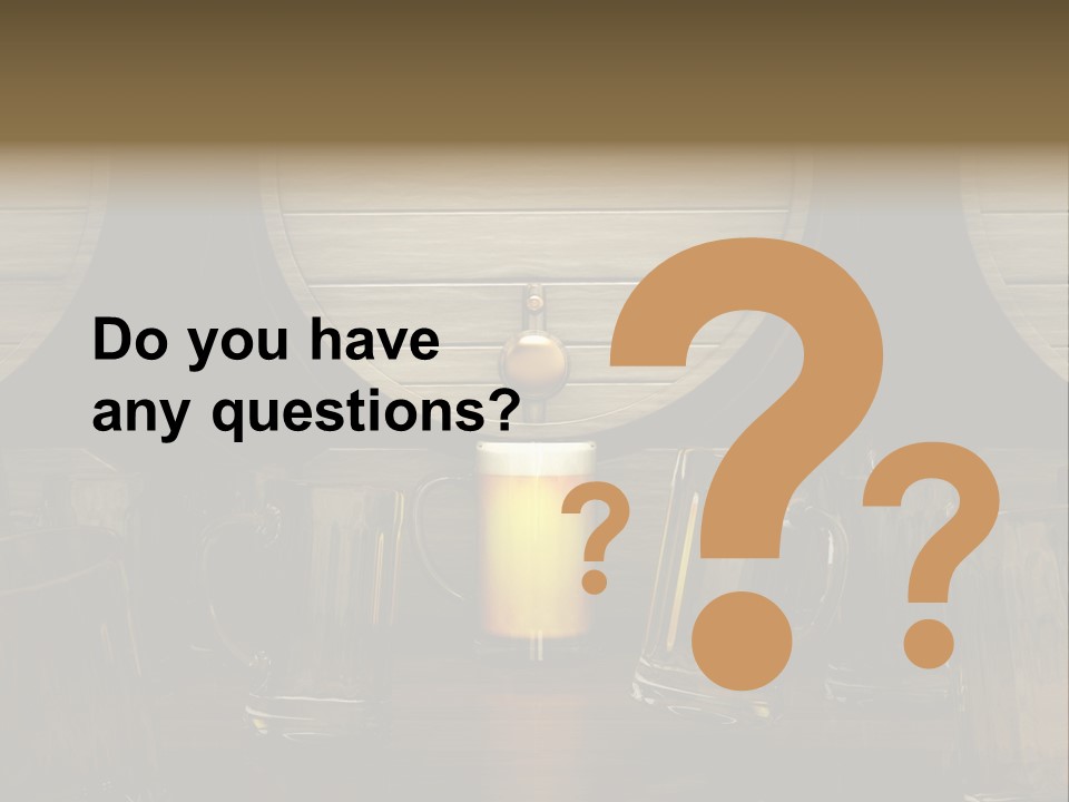 Spazio Bere Bianco PowerPoint Template