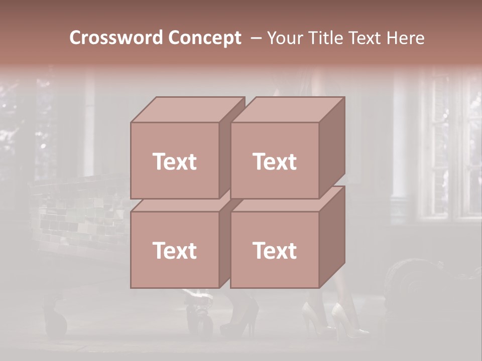 Dress Hugging Blonde PowerPoint Template