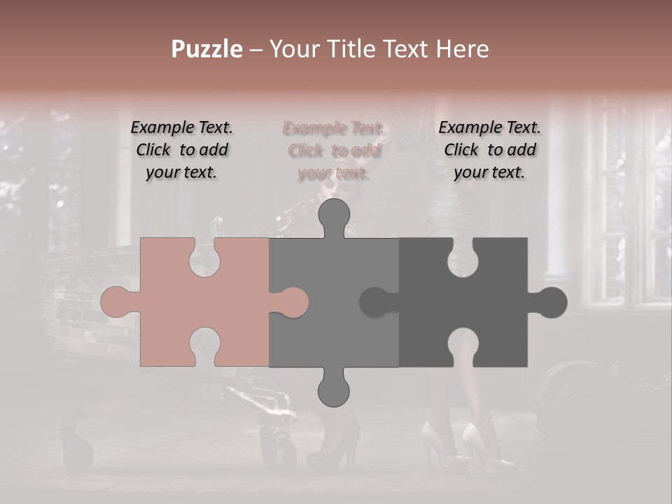 Dress Hugging Blonde PowerPoint Template