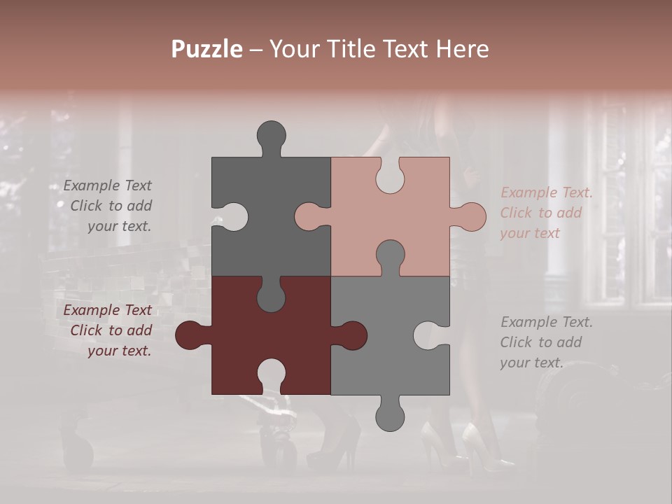 Dress Hugging Blonde PowerPoint Template