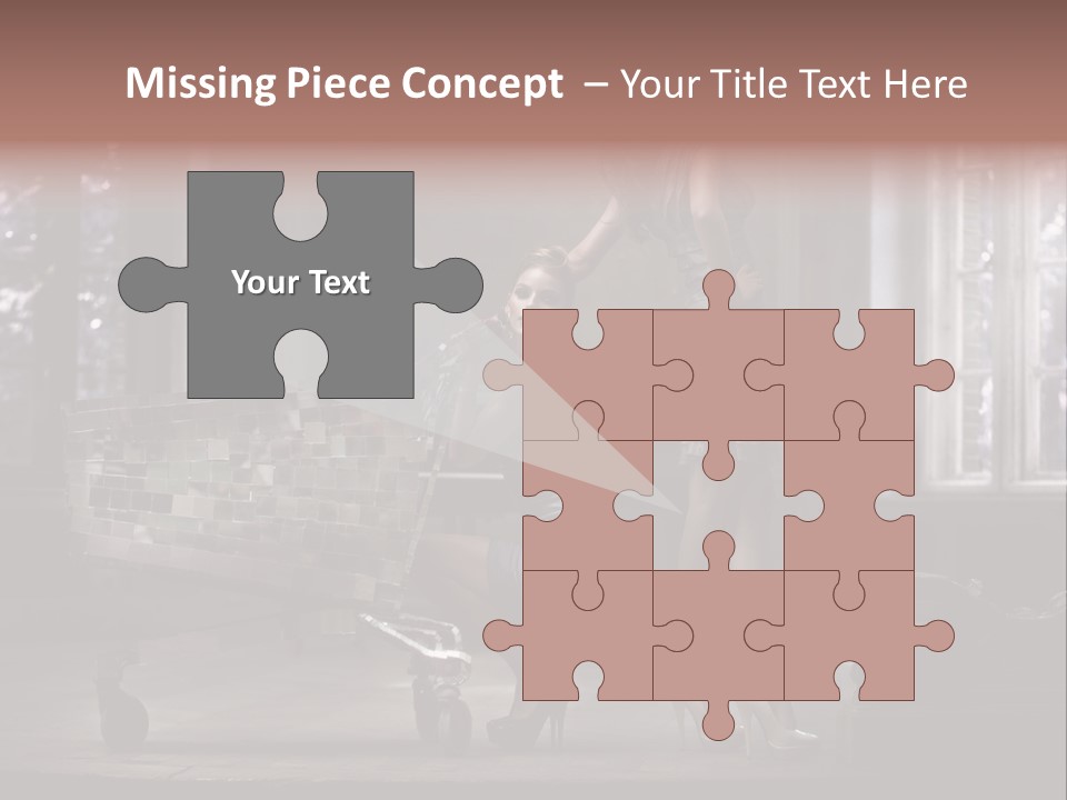 Dress Hugging Blonde PowerPoint Template