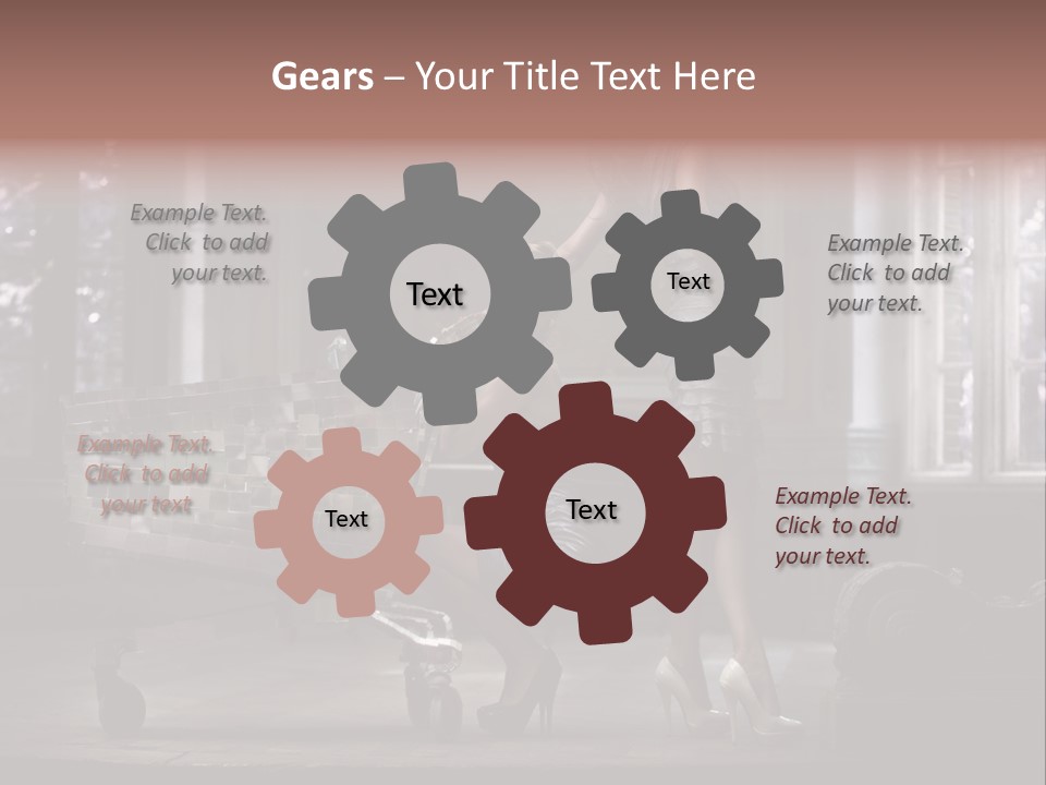 Dress Hugging Blonde PowerPoint Template