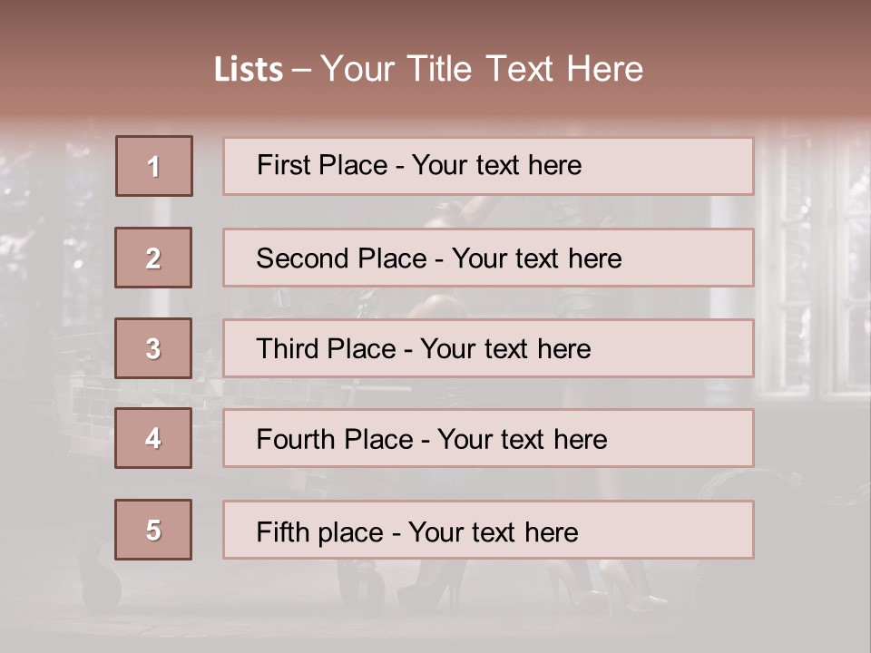 Dress Hugging Blonde PowerPoint Template