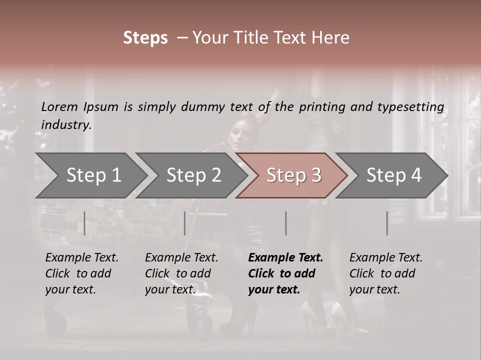 Dress Hugging Blonde PowerPoint Template