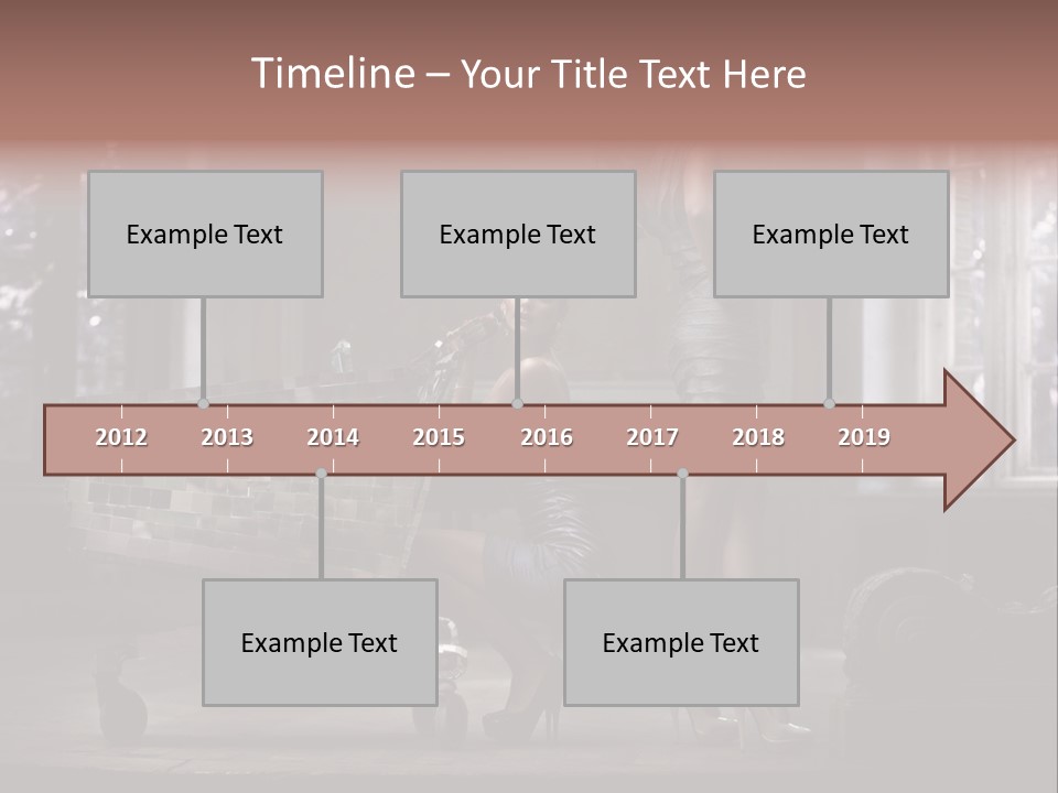 Dress Hugging Blonde PowerPoint Template