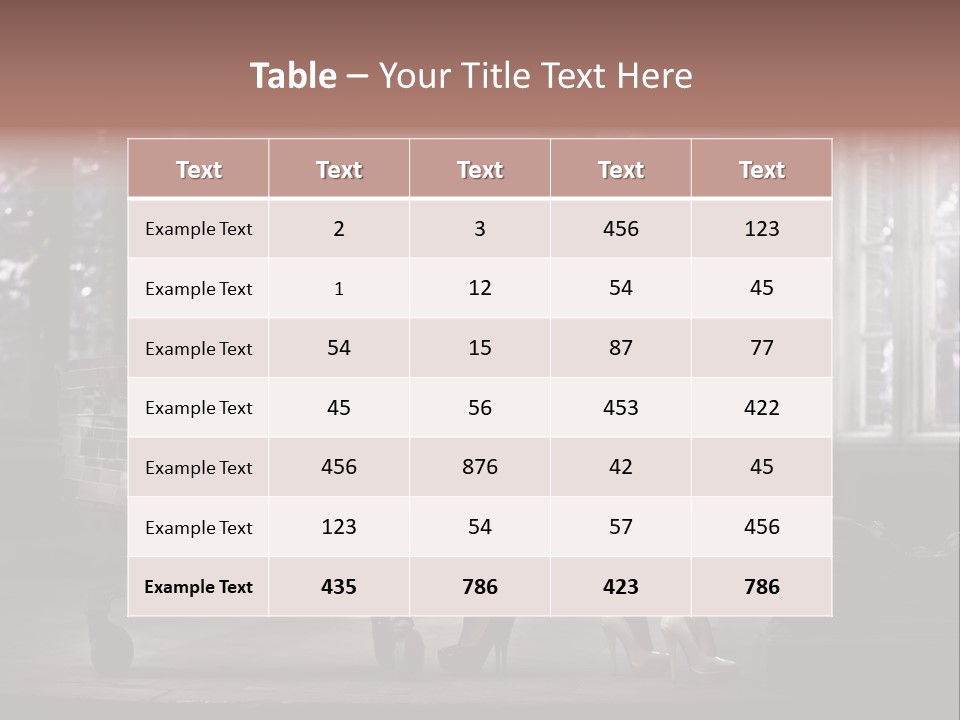 Dress Hugging Blonde PowerPoint Template