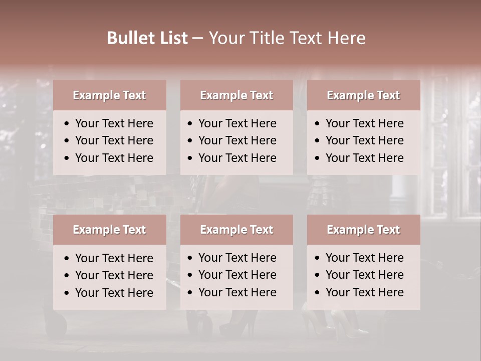 Dress Hugging Blonde PowerPoint Template