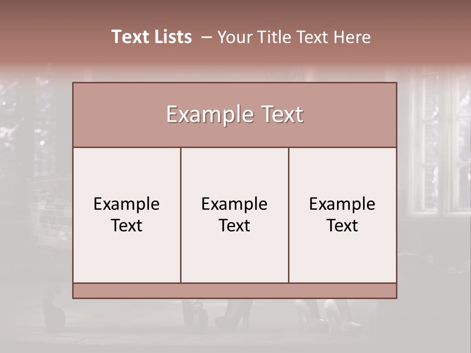 Dress Hugging Blonde PowerPoint Template