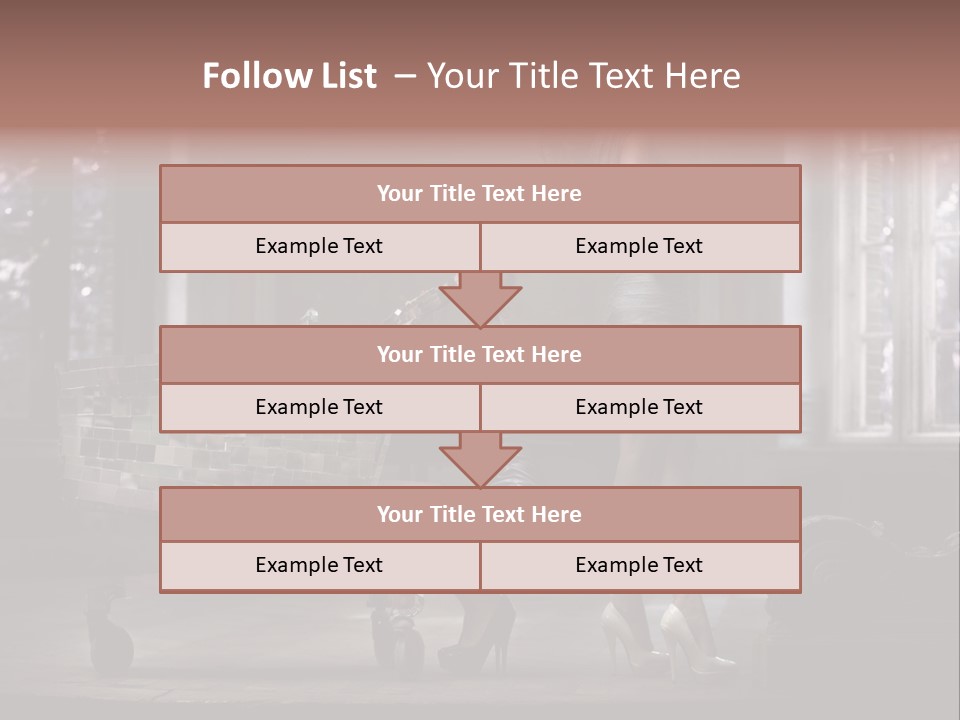 Dress Hugging Blonde PowerPoint Template