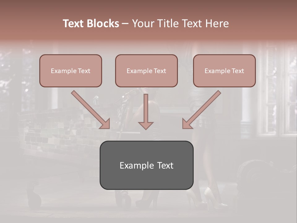 Dress Hugging Blonde PowerPoint Template