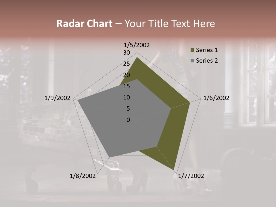 Dress Hugging Blonde PowerPoint Template