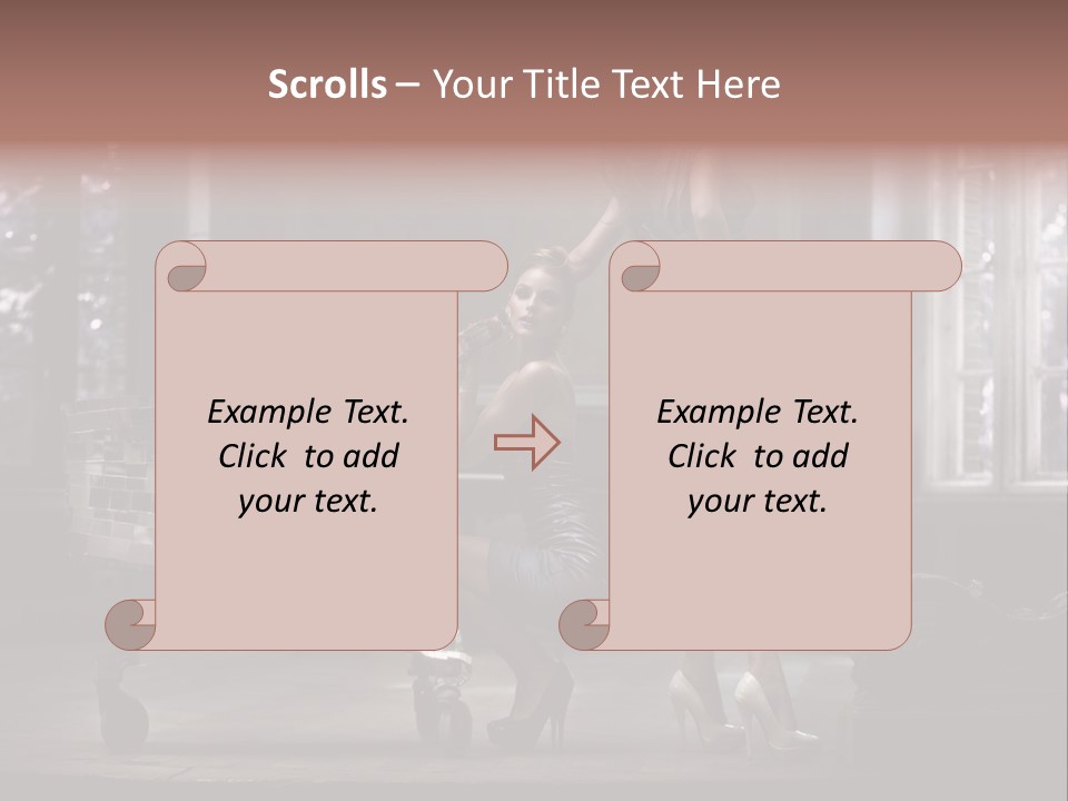 Dress Hugging Blonde PowerPoint Template
