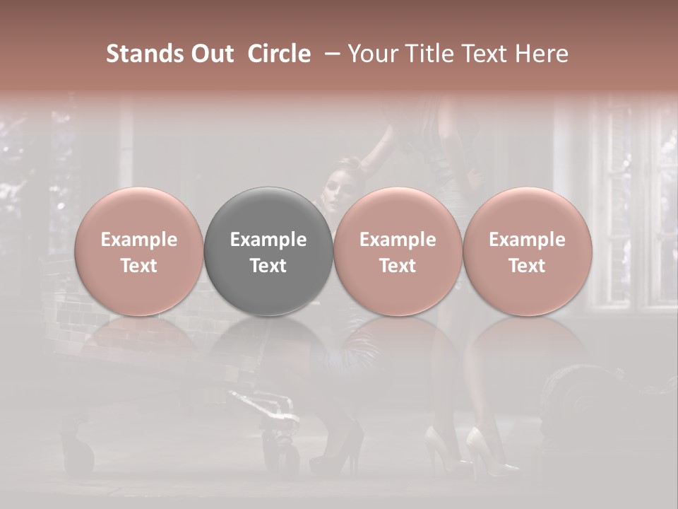 Dress Hugging Blonde PowerPoint Template