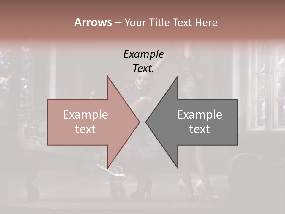 Dress Hugging Blonde PowerPoint Template