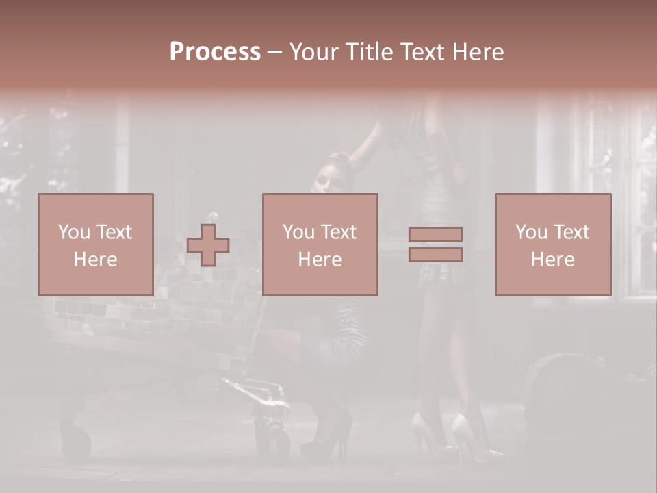 Dress Hugging Blonde PowerPoint Template