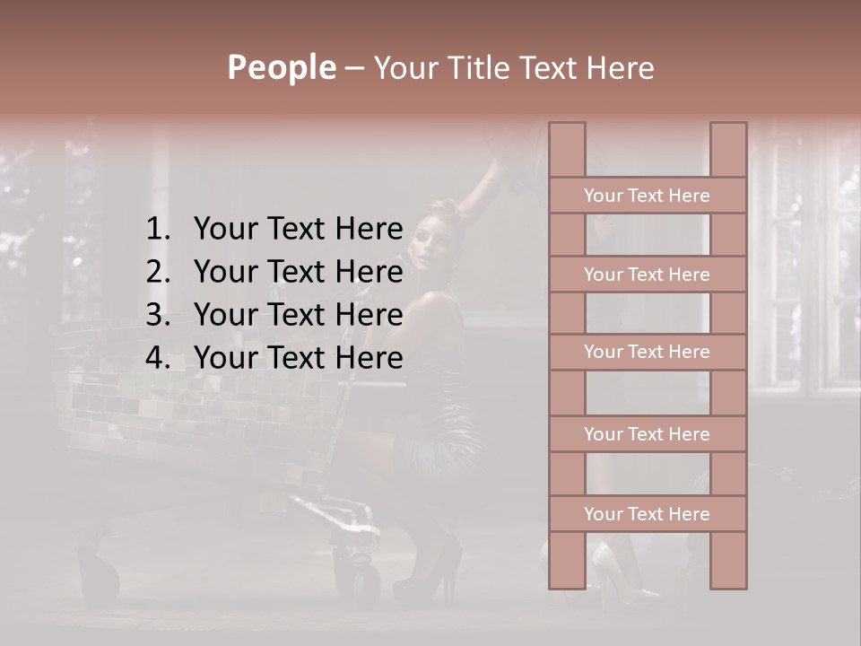 Dress Hugging Blonde PowerPoint Template