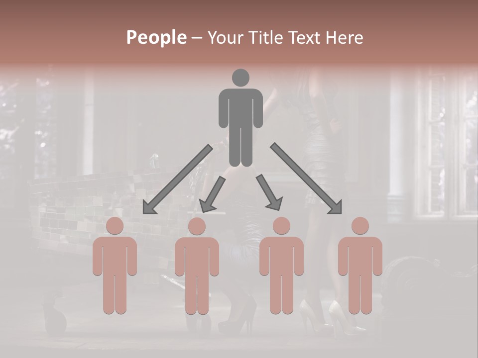 Dress Hugging Blonde PowerPoint Template